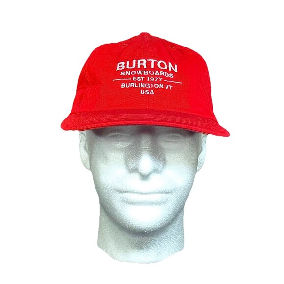 Vintage 80's Burton Snowboards SnapBack Hat Rare Made In USA